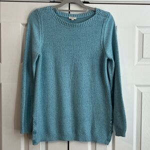 Talbots Teal Crew Neck Sweater Size Large